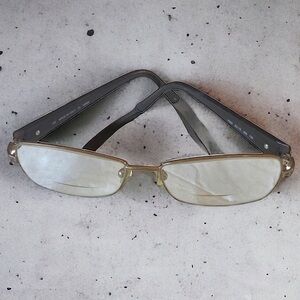 Fendi brown vintage prescription glasses with case